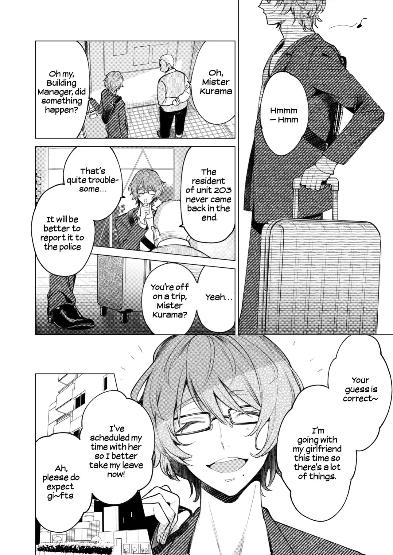 [parasite garden (Uruh Akua)] 203-gou no Rinjin wa Kagitaba Hitotsu Nokoshite Kieta. | The Neighbor in Room 203 Disappeared Leaving a Key Behind. [Painful Nightz]