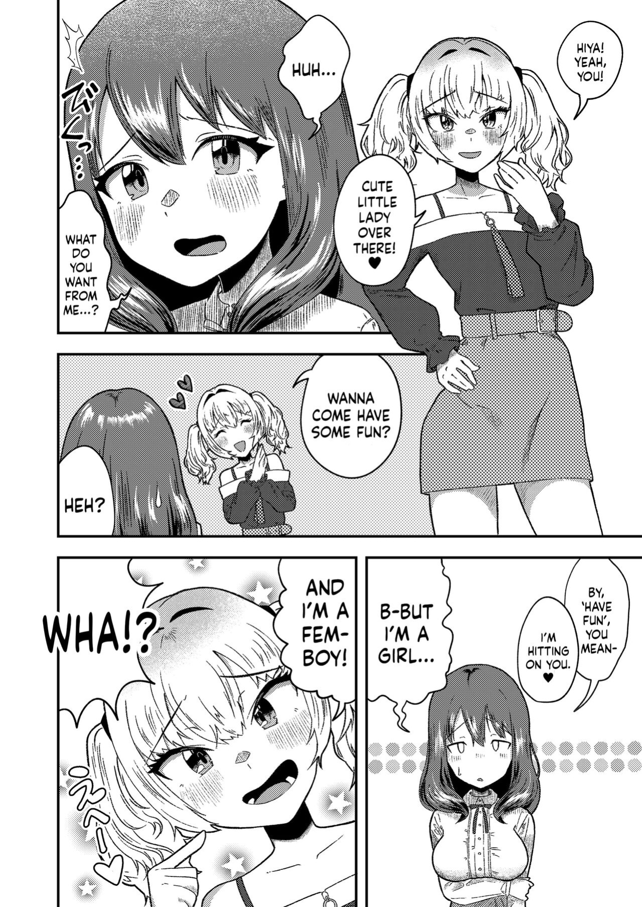 [Hyper Grown Tea (Nuwara Gray)] Mesu Gal Otokonoko ga Futanari Onee-san ni Wakarasarechau...! | A Bitchy Femboy Gyaru Comes To 'Understand' A Futanari Onee-san! [Mr_Person]