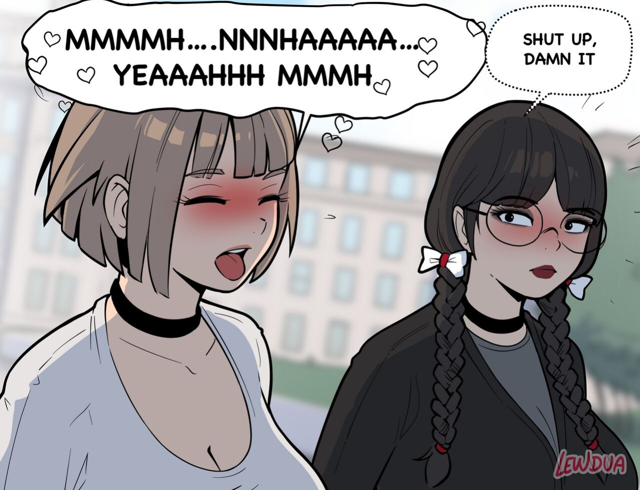 [Lewdua] Watching videos at school