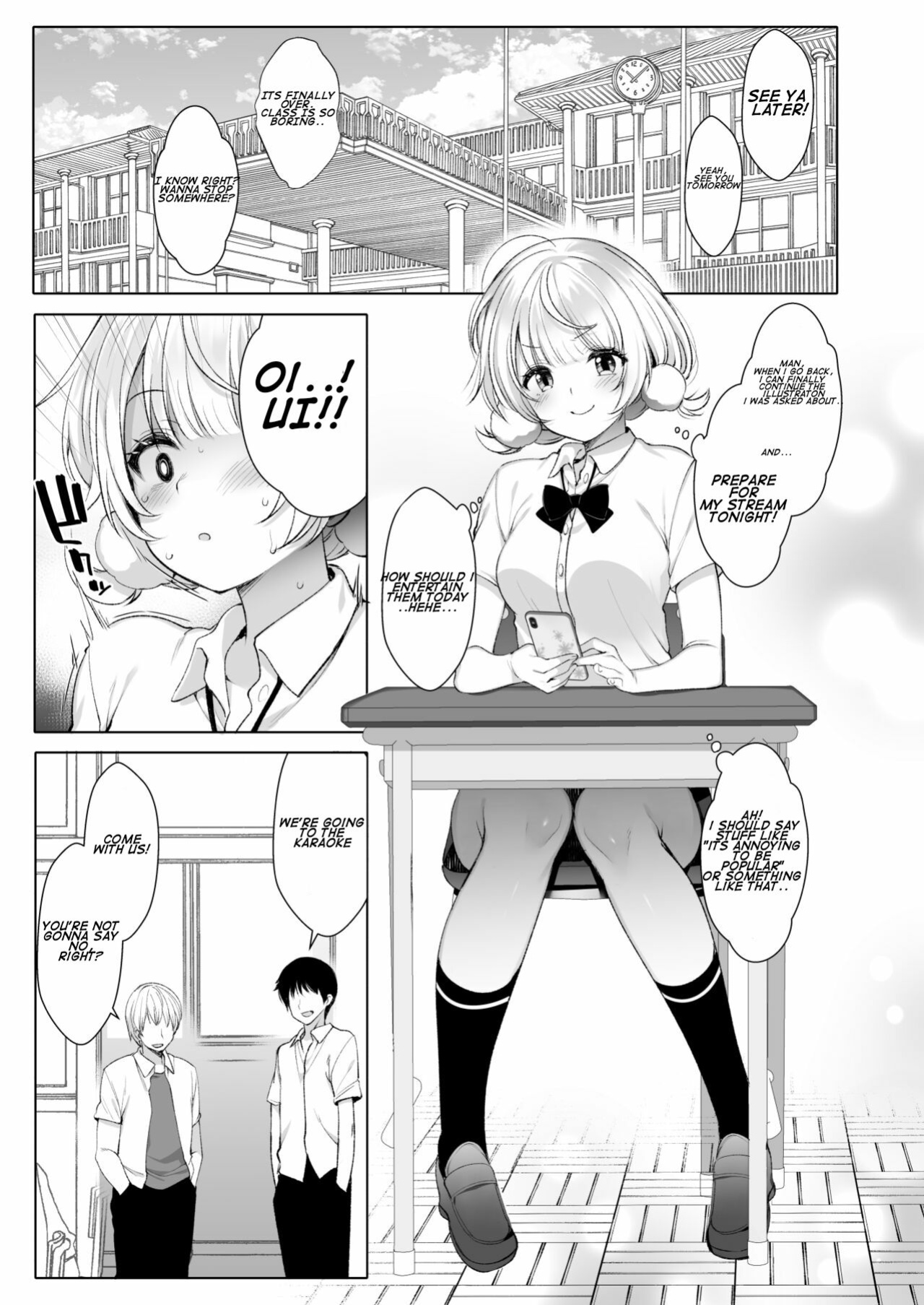 [French letter (Fujisaki Hikari)] Idol Haishinsha Shigure Ui -Himitsu no Douga Haishin- (Shigure Ui) [Rough Translation]