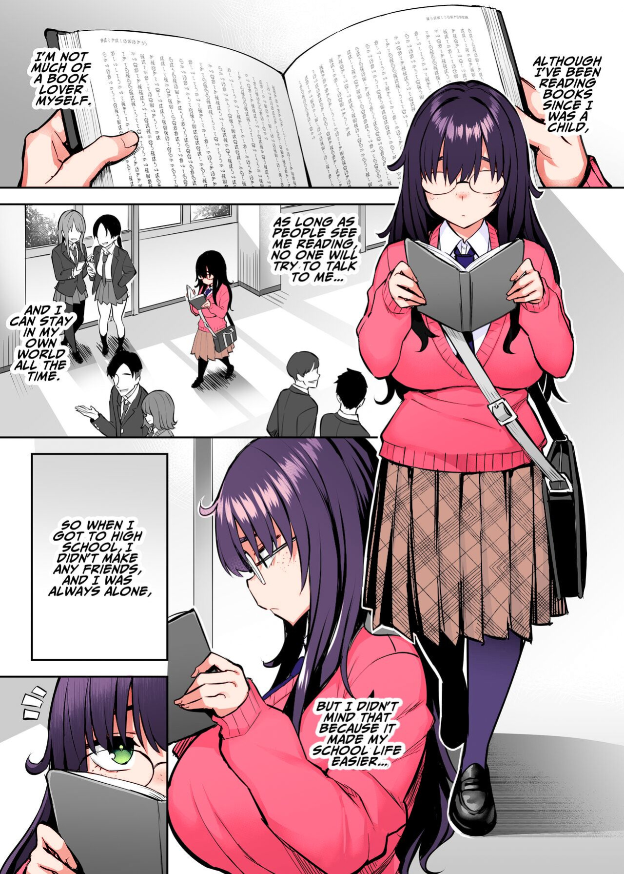 [Ichibocchi (Ichinomiya Yuu)] Moto InCha no Kyonyuu Yariman Imouto ga Erosugite, Onii-chan wa Mou...!! 0 ~Jimiko no Watashi ga Kawatta Riyuu~ | I Can't Handle My Former Bookworm Little Sister Now That She's a Slut! ~A Whore is Born~ [Colorized]