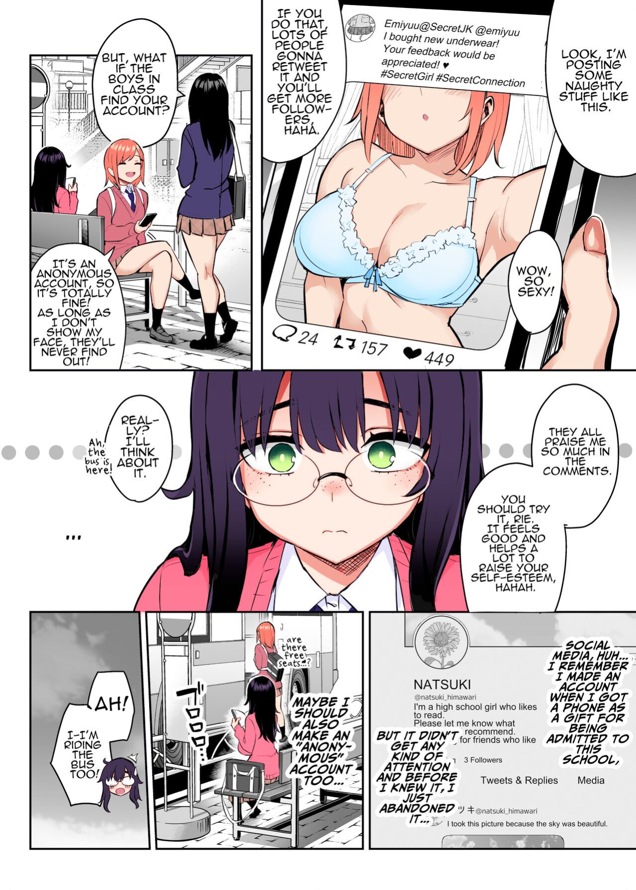 [Ichibocchi (Ichinomiya Yuu)] Moto InCha no Kyonyuu Yariman Imouto ga Erosugite, Onii-chan wa Mou...!! 0 ~Jimiko no Watashi ga Kawatta Riyuu~ | I Can't Handle My Former Bookworm Little Sister Now That She's a Slut! ~A Whore is Born~ [Colorized]