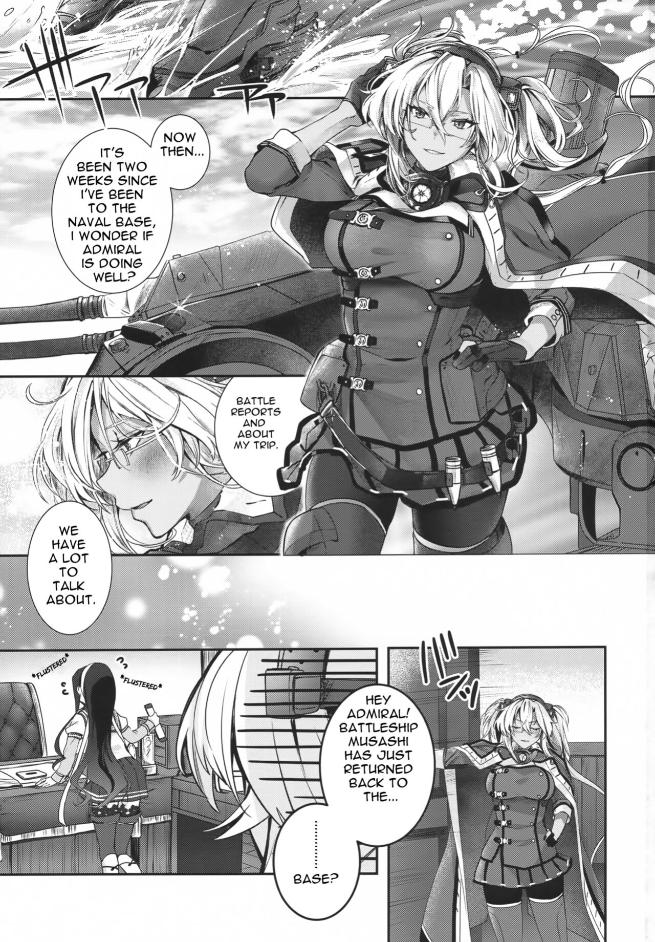 (C100) [Marosaan (Yunamaro)] Musashi-san no Yoru Jijou Anata no Ai Kagi Hen (Kantai Collection -KanColle-) [Carl]