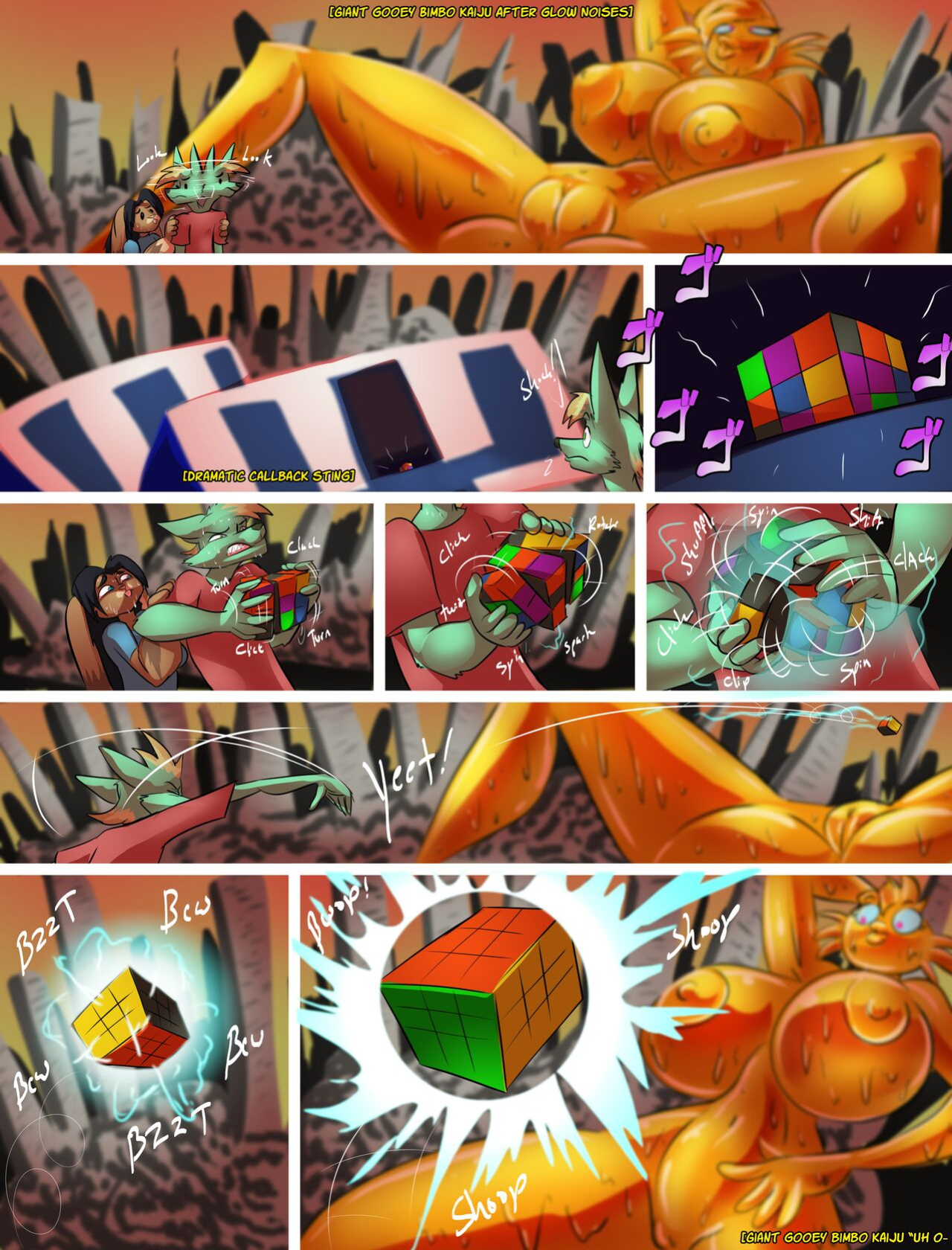 [TheBigBadWolf01] Tenkoman Comic 3: Attack of the Sexalotl (complete)