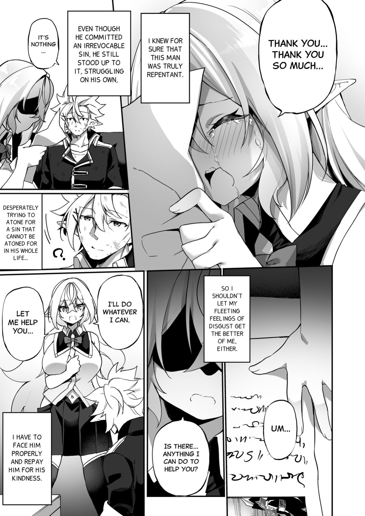 [Slime no Kanmuri (Kanmuri)] Elfka no Kusuri 2 | Elvification Drug 2 [Black Grimoires]