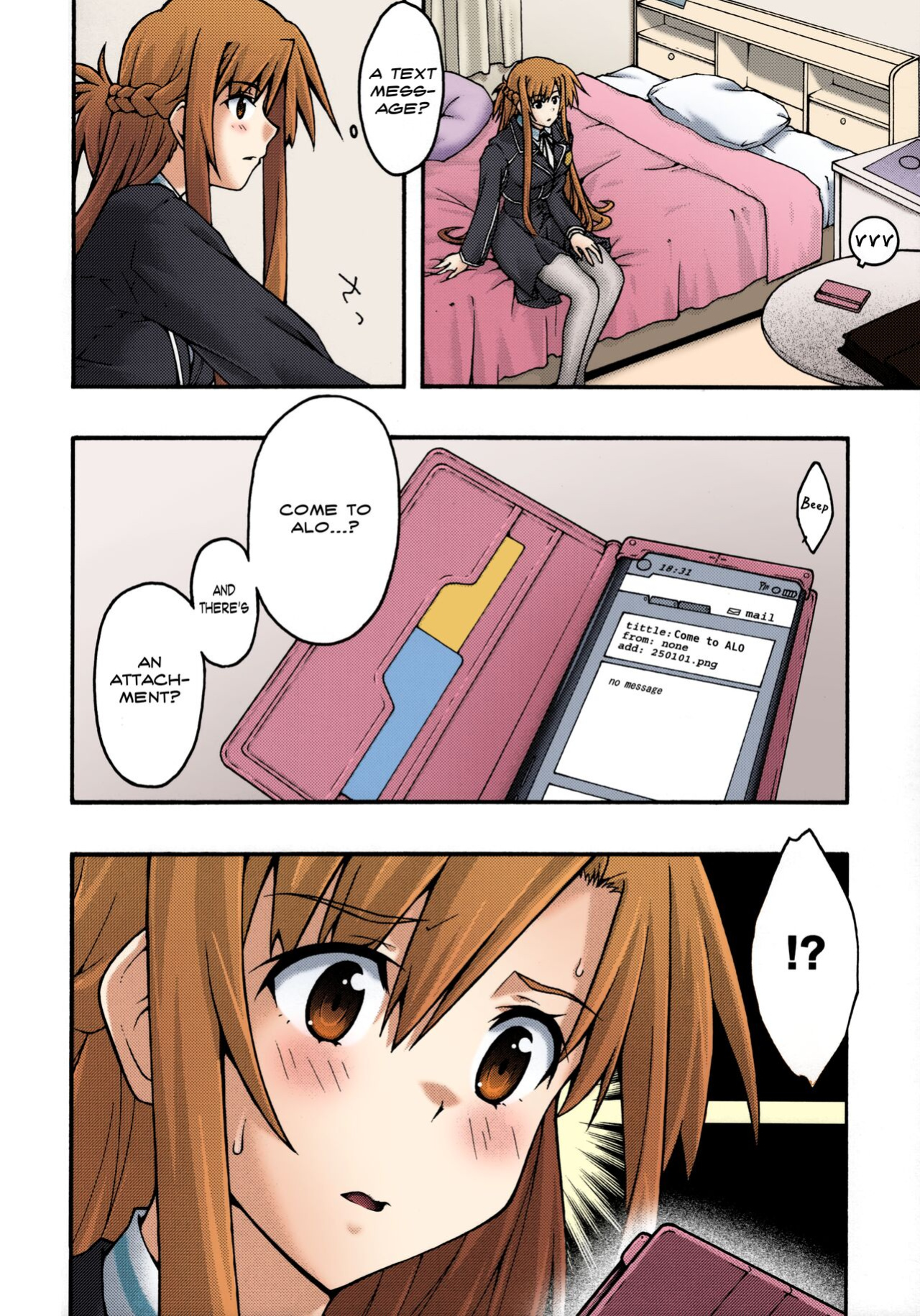 [sandglass (Uyuu Atsuno)] ochiru -asuna2- (Sword Art Online) [Brolen] [Colorized]