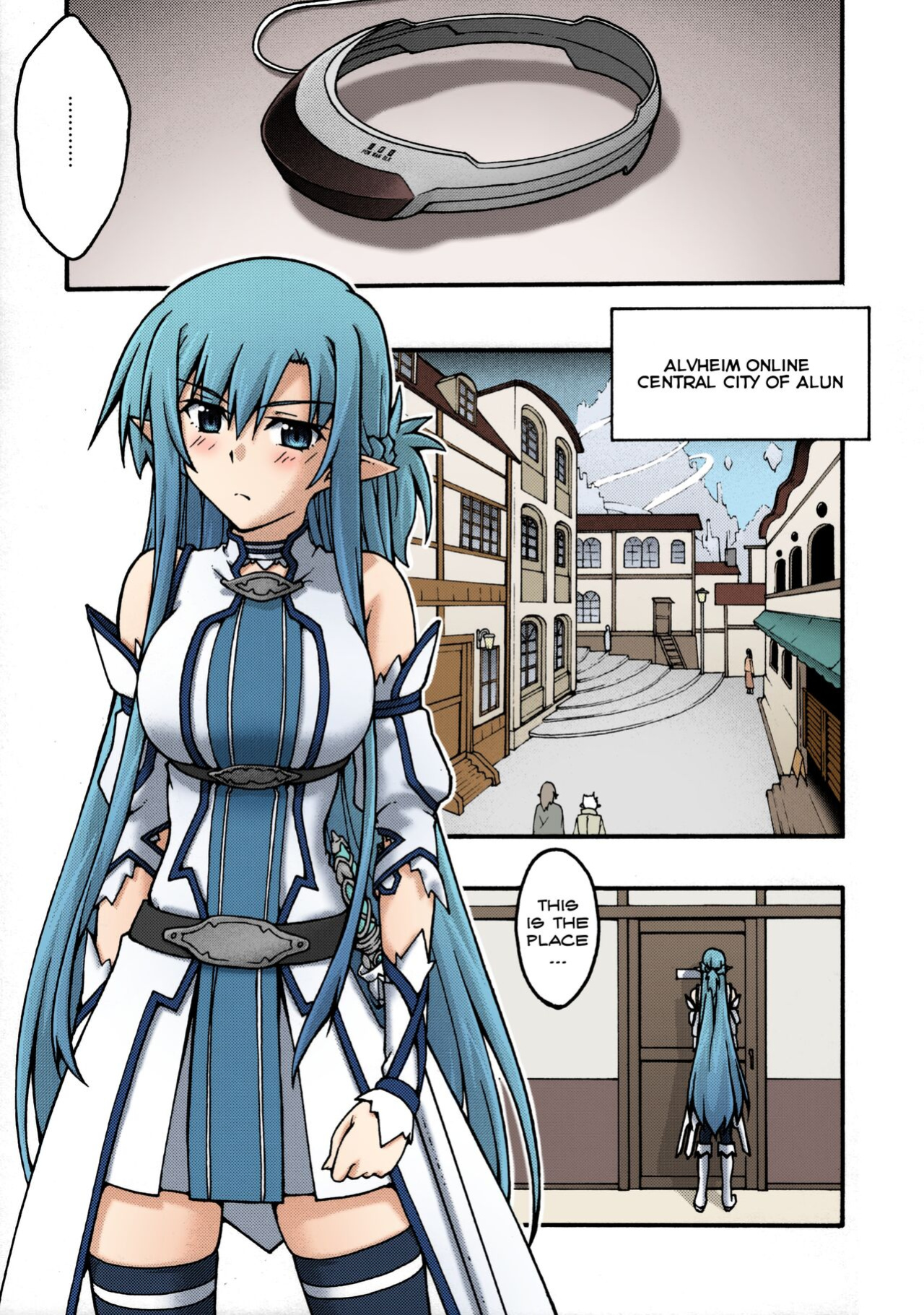 [sandglass (Uyuu Atsuno)] ochiru -asuna2- (Sword Art Online) [Brolen] [Colorized]