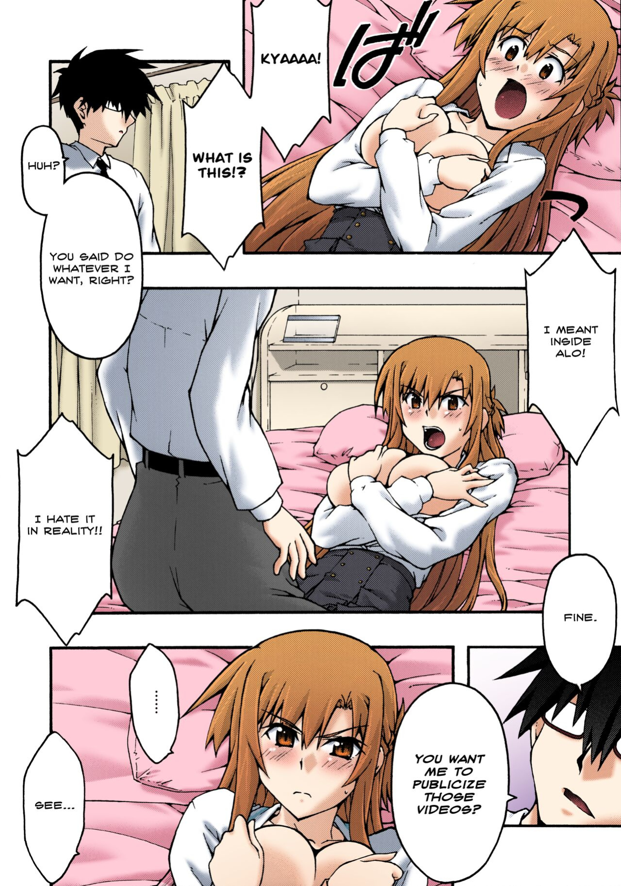 [sandglass (Uyuu Atsuno)] ochiru -asuna2- (Sword Art Online) [Brolen] [Colorized]
