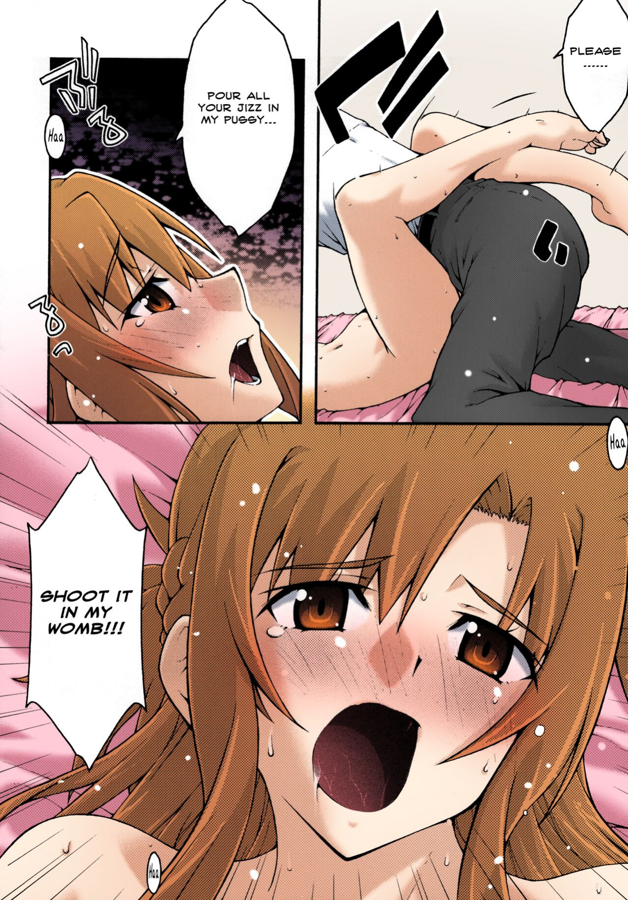 [sandglass (Uyuu Atsuno)] ochiru -asuna2- (Sword Art Online) [Brolen] [Colorized]