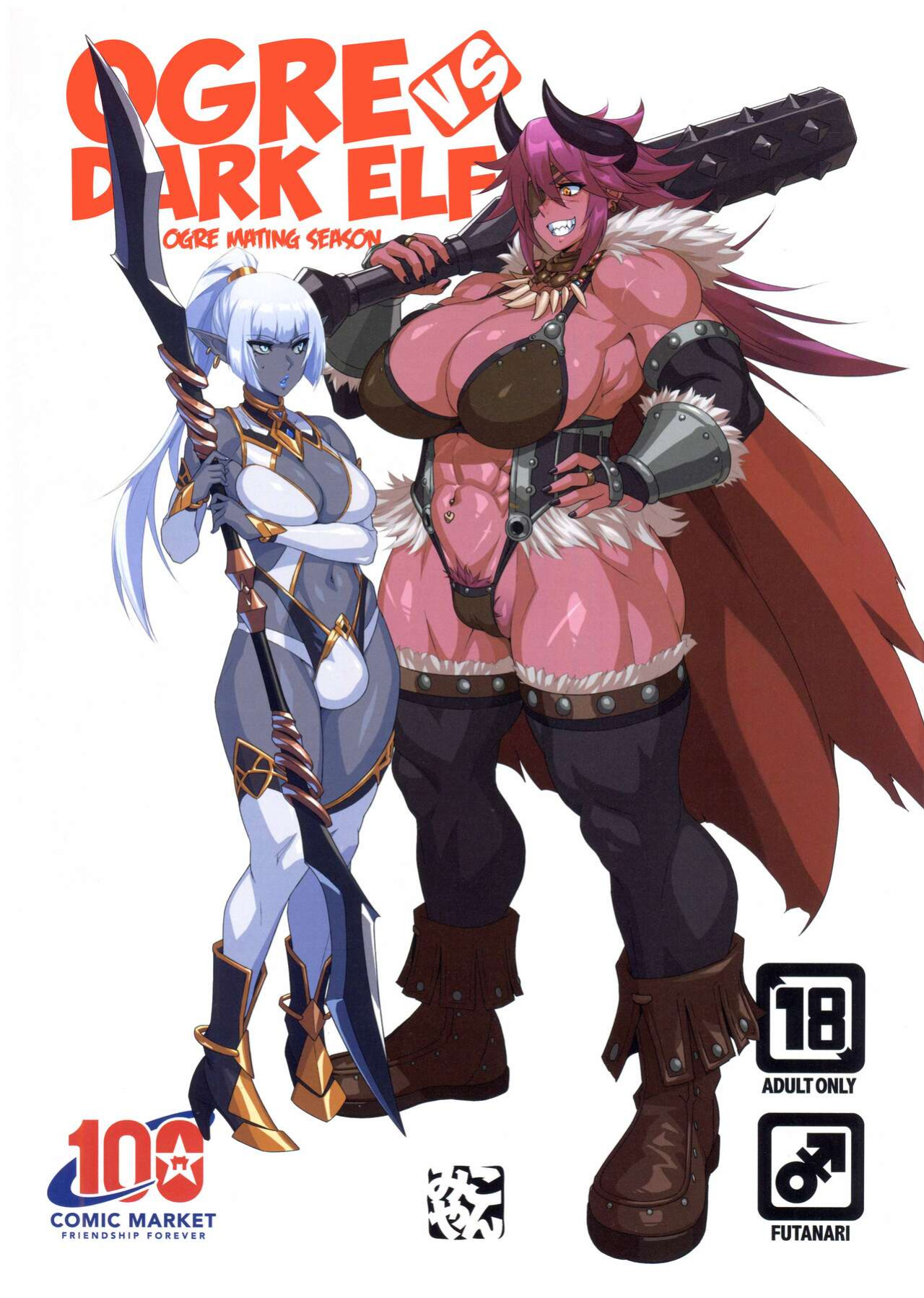 (C100) [M-ya (Mikoyan)] Ogre tai Dark Elf Ogre Hanshoku Dai Sakusen | Ogre Vs Dark Elf - Ogre Mating Season