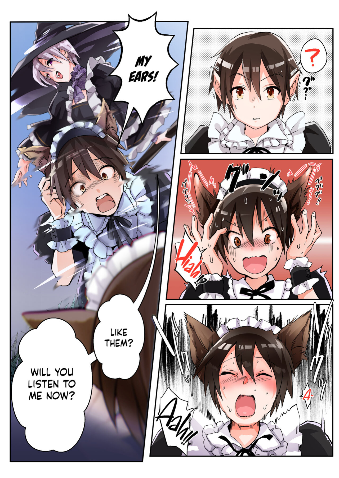[Amuai Okashi Seisakusho (Kaiware Daikon, Seto Kouhei)] Yuusha no Ore wa TS Mesuinu Maid nanka ni wa Zettai ni Naranai! [Kinsei Translations]