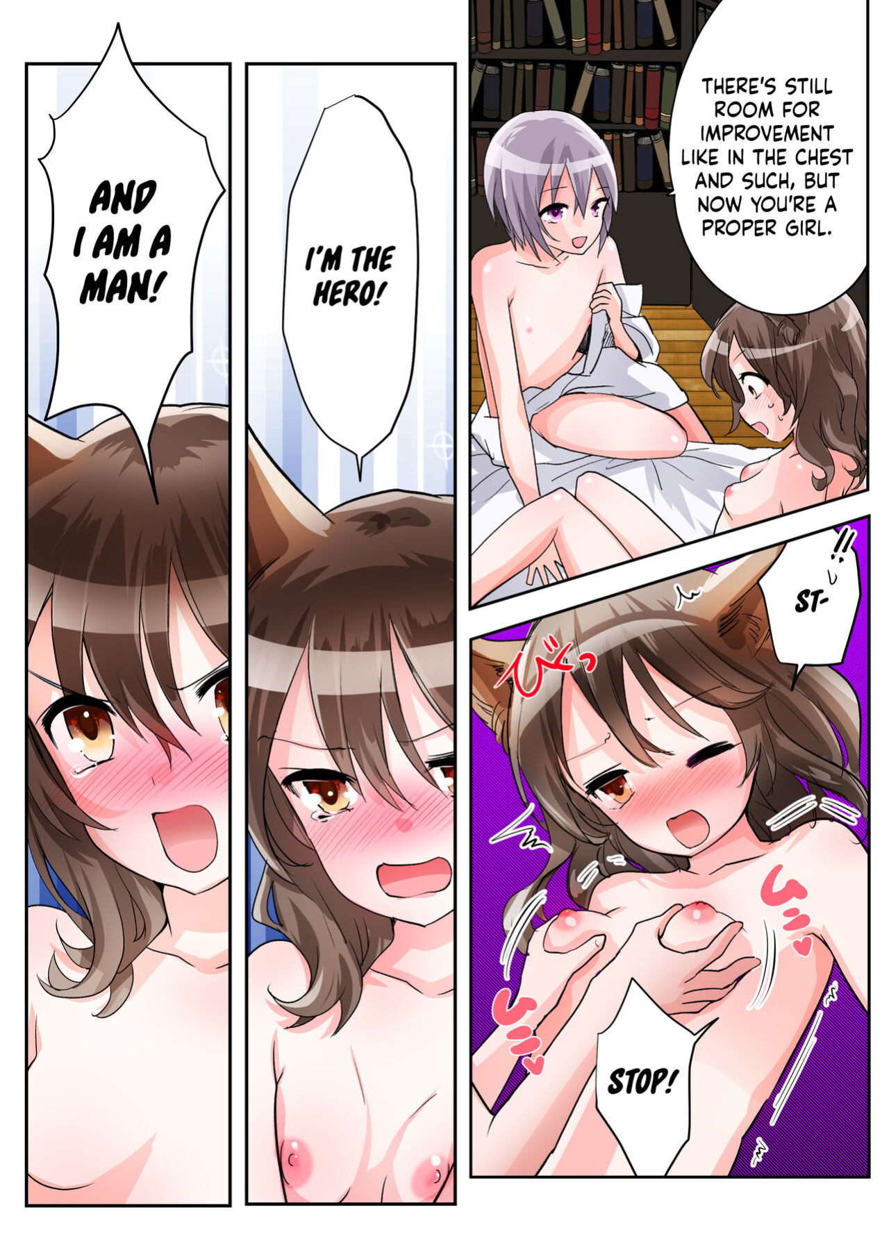 [Amuai Okashi Seisakusho (Kaiware Daikon, Seto Kouhei)] Yuusha no Ore wa TS Mesuinu Maid nanka ni wa Zettai ni Naranai! [Kinsei Translations]