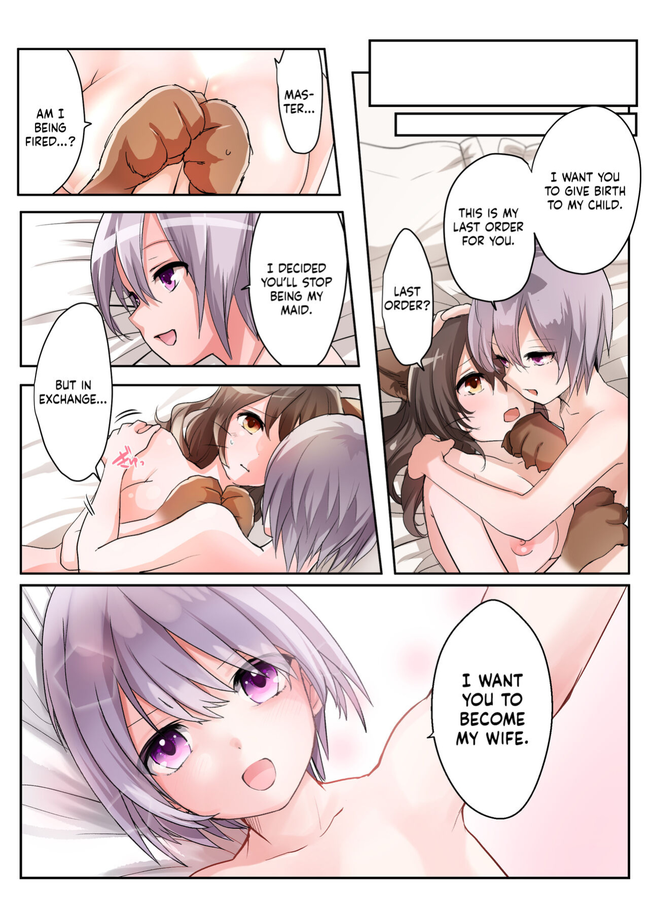 [Amuai Okashi Seisakusho (Kaiware Daikon, Seto Kouhei)] Yuusha no Ore wa TS Mesuinu Maid nanka ni wa Zettai ni Naranai! [Kinsei Translations]