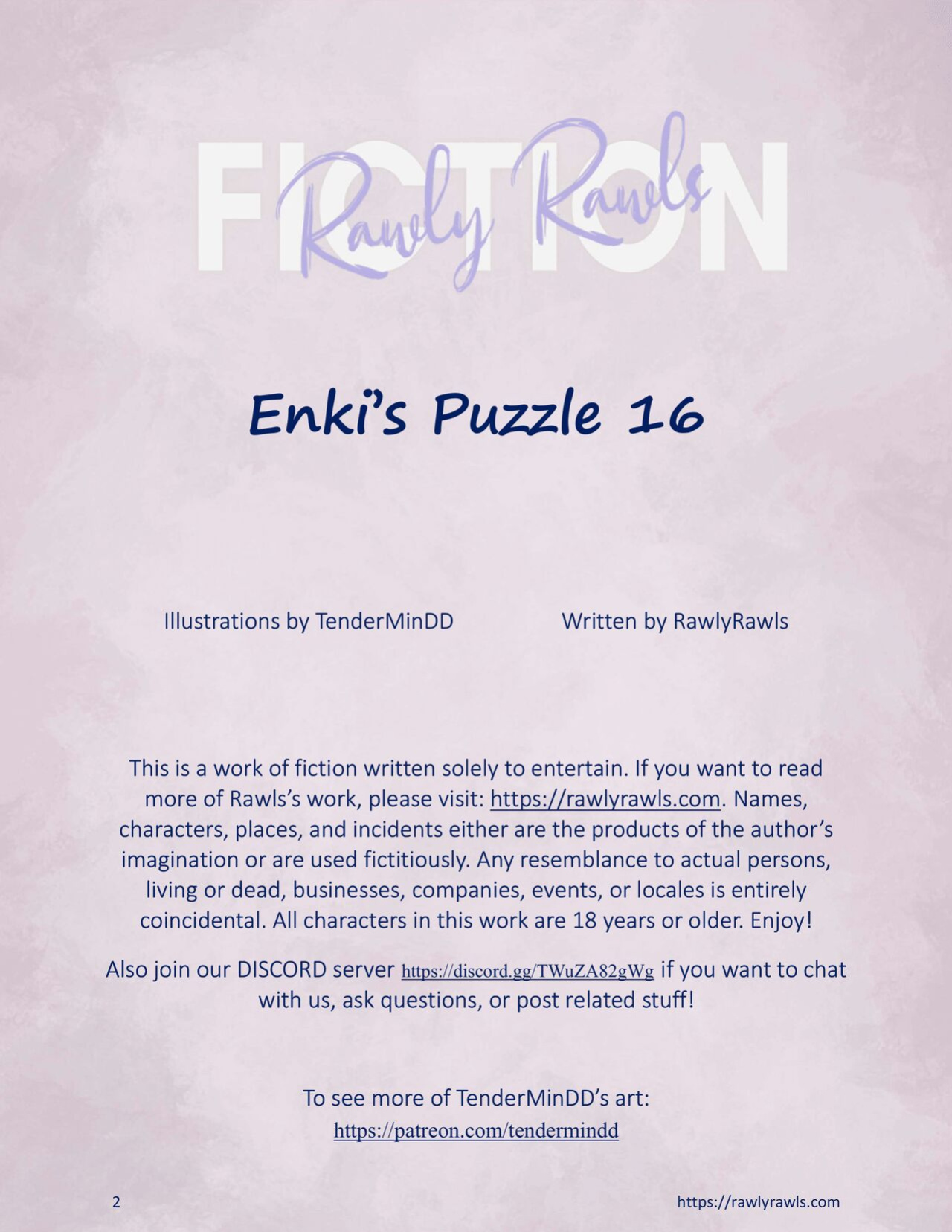 Enki's Puzzle Chapter 16: Rawly Rawls Fiction