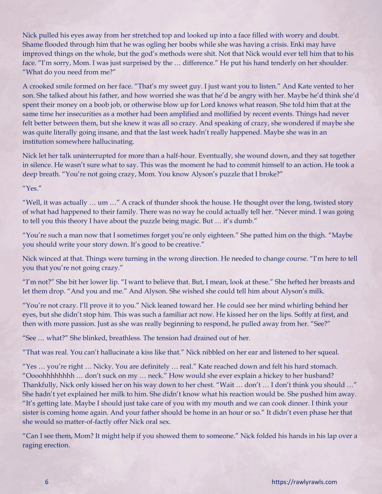Enki's Puzzle Chapter 16: Rawly Rawls Fiction
