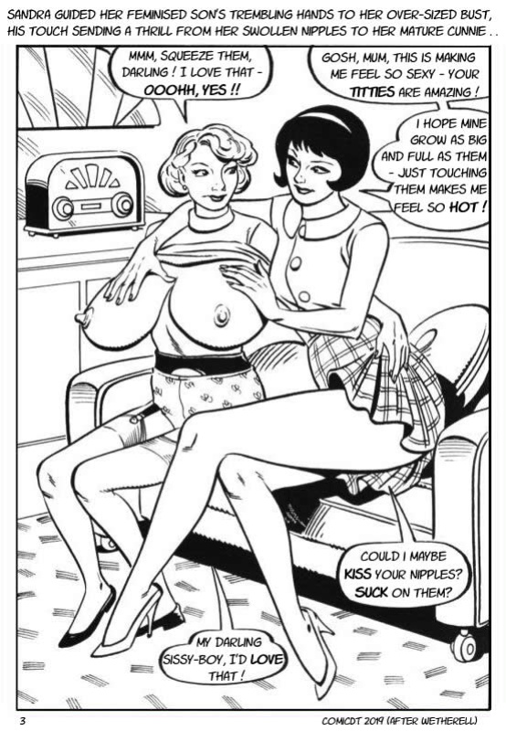 Busty Mother and Her Sissy Slut Son Get Kinky [Rewrite] [ComicDT]