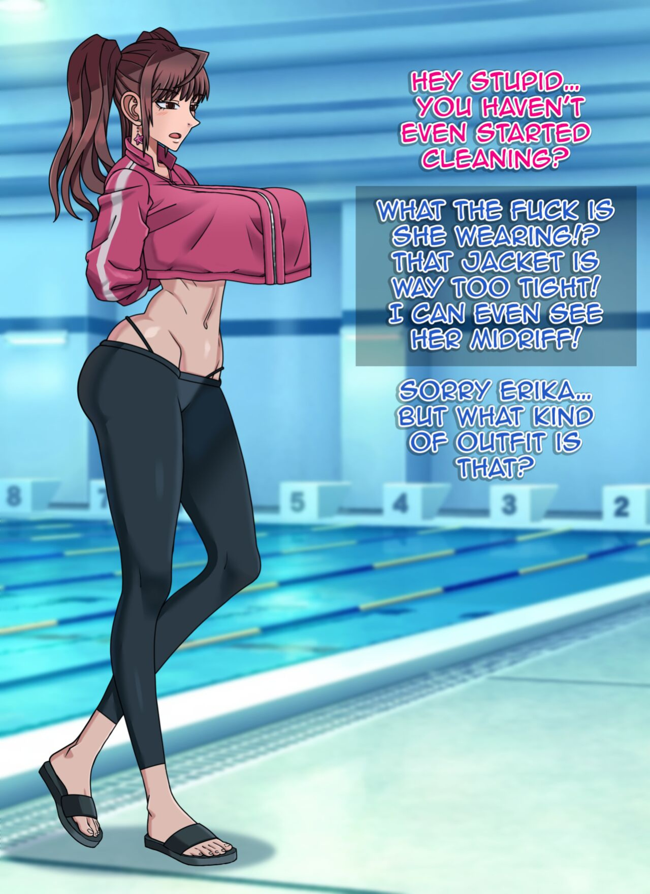 [Liquirizia] Cleaning Pool with Erika Kuramoto