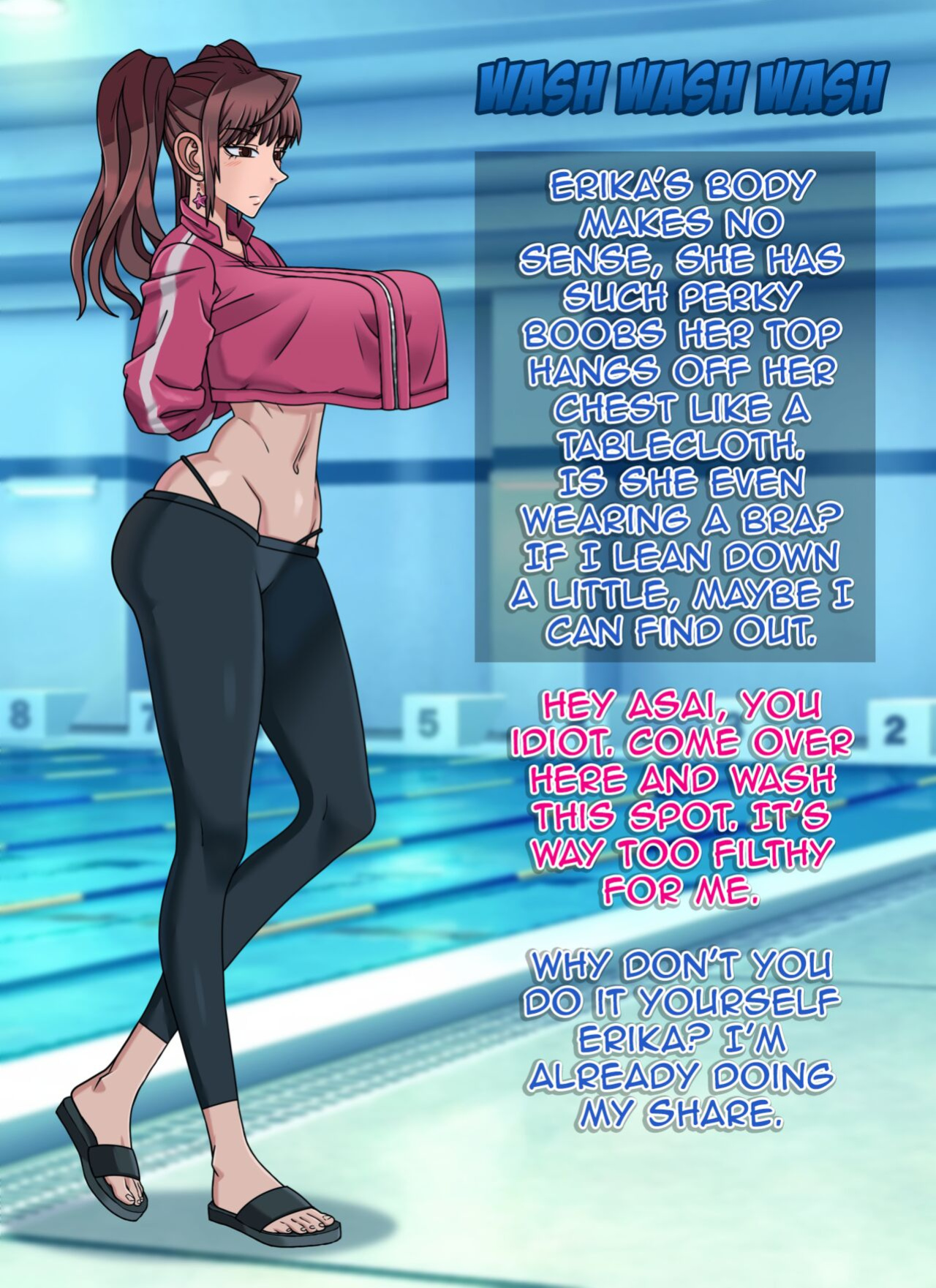 [Liquirizia] Cleaning Pool with Erika Kuramoto