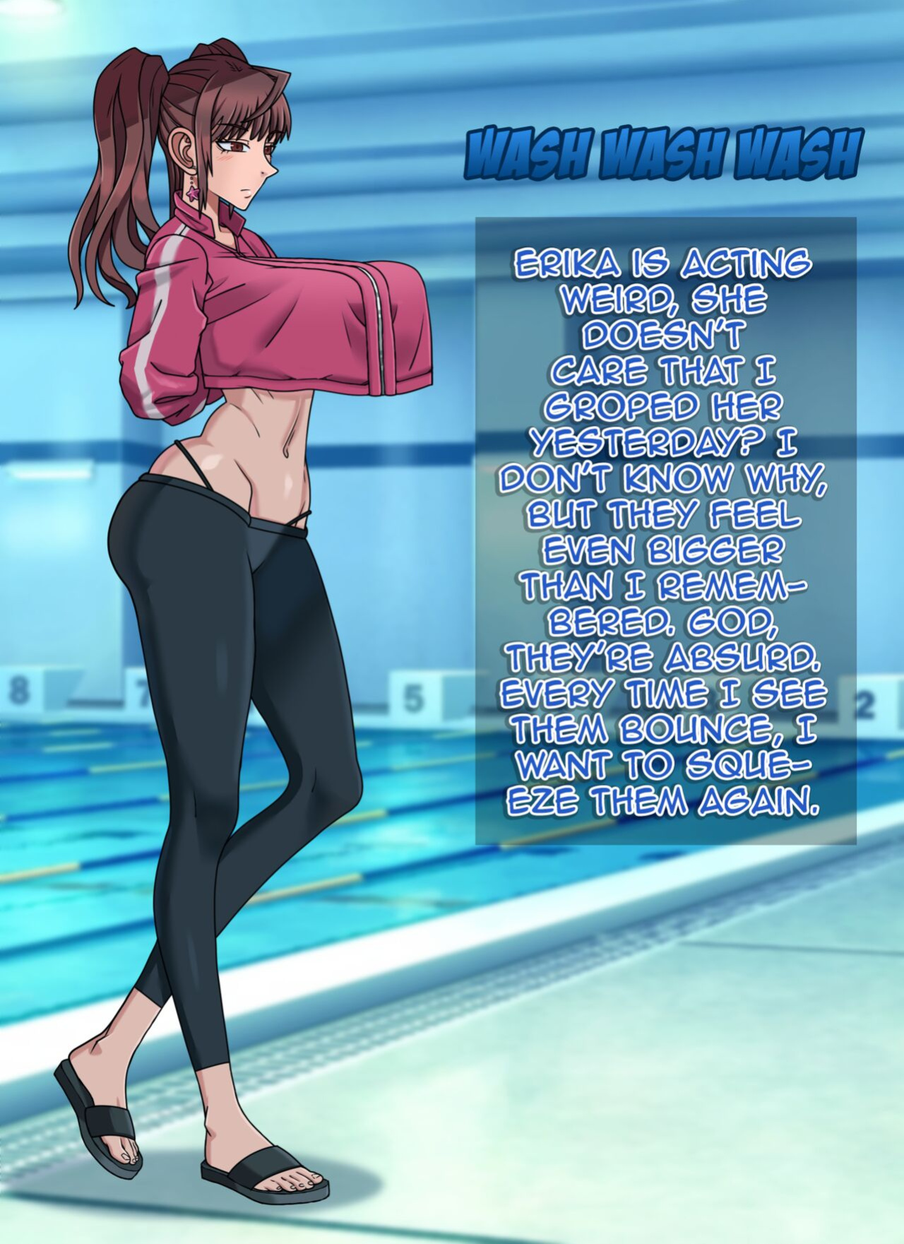 [Liquirizia] Cleaning Pool with Erika Kuramoto