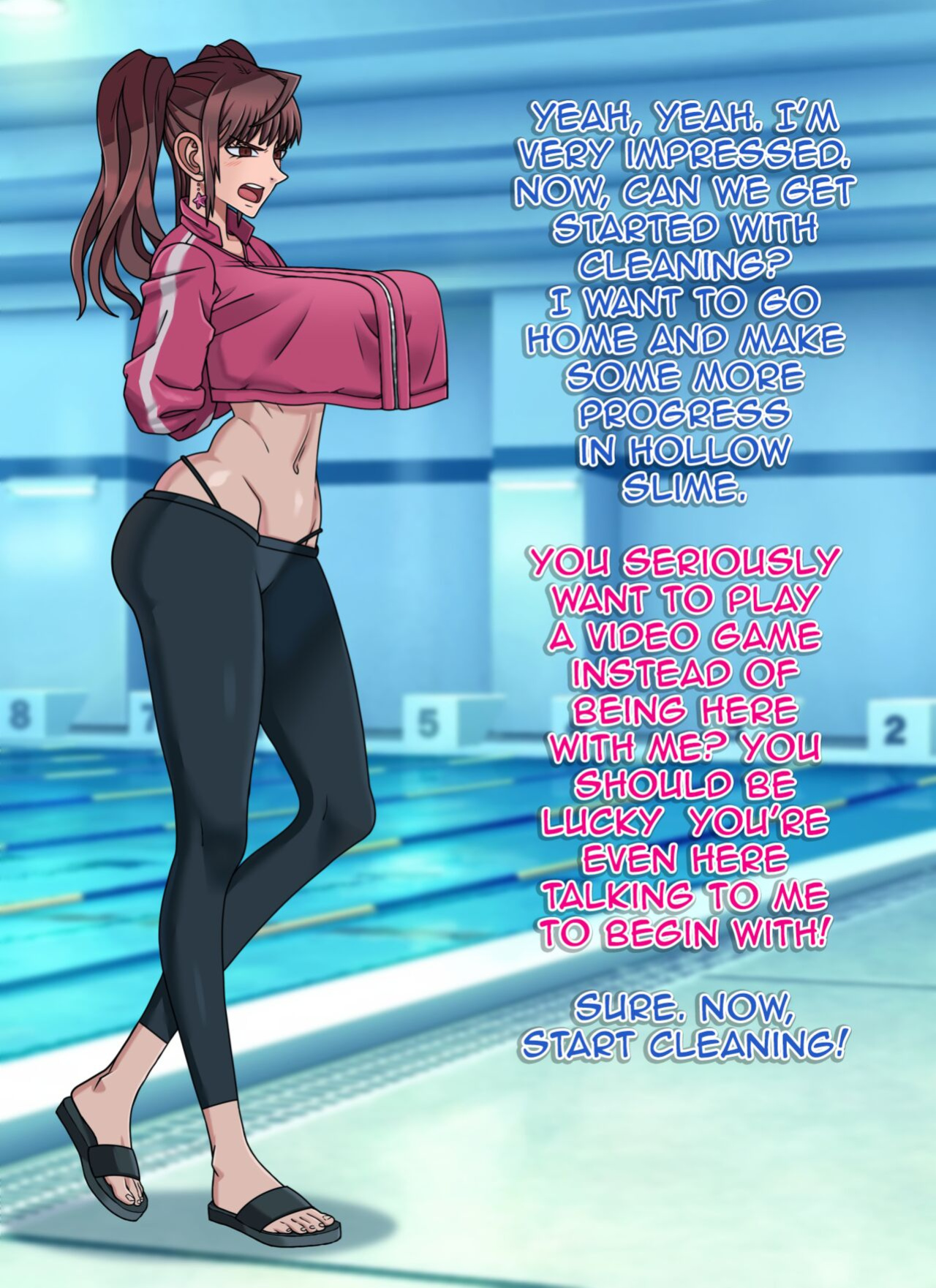 [Liquirizia] Cleaning Pool with Erika Kuramoto