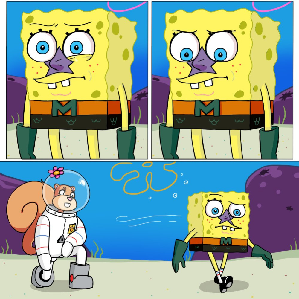 [b-intend] Sandy x Man Ray (Spongebob Squarepants)