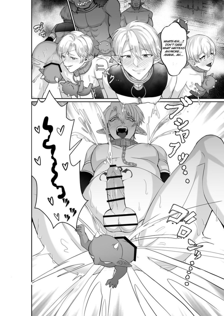 [Akagirenya (Kinokoyun)] Elf Ouji-tachi no Kairaku Ochi Orc no Mama ni Naru nante | The Pleasure Fall of the Elven Princes