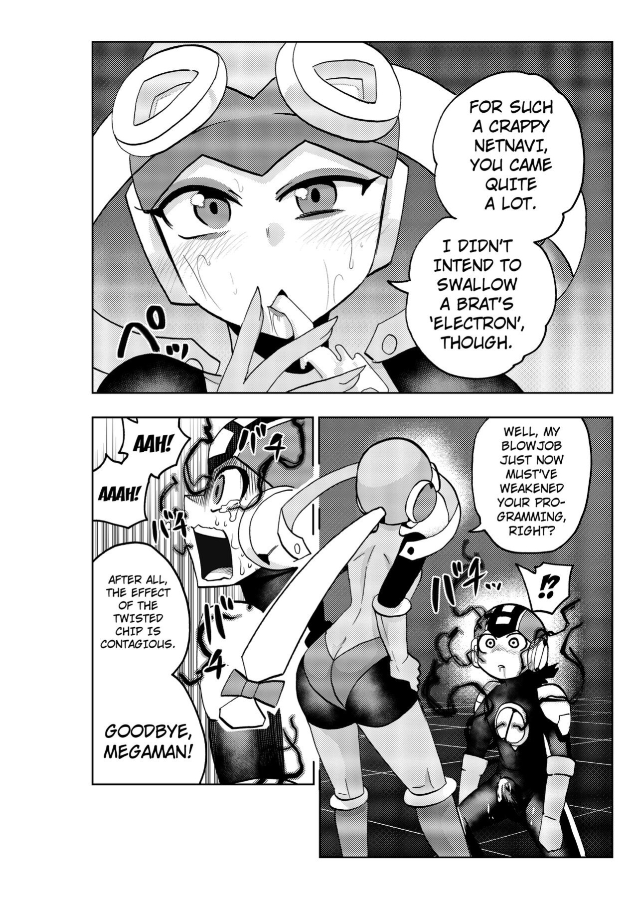 [23-ji Shuugyou (Yoshiguchi Song)] dark rolling (Rockman.EXE) [Kuraudo]