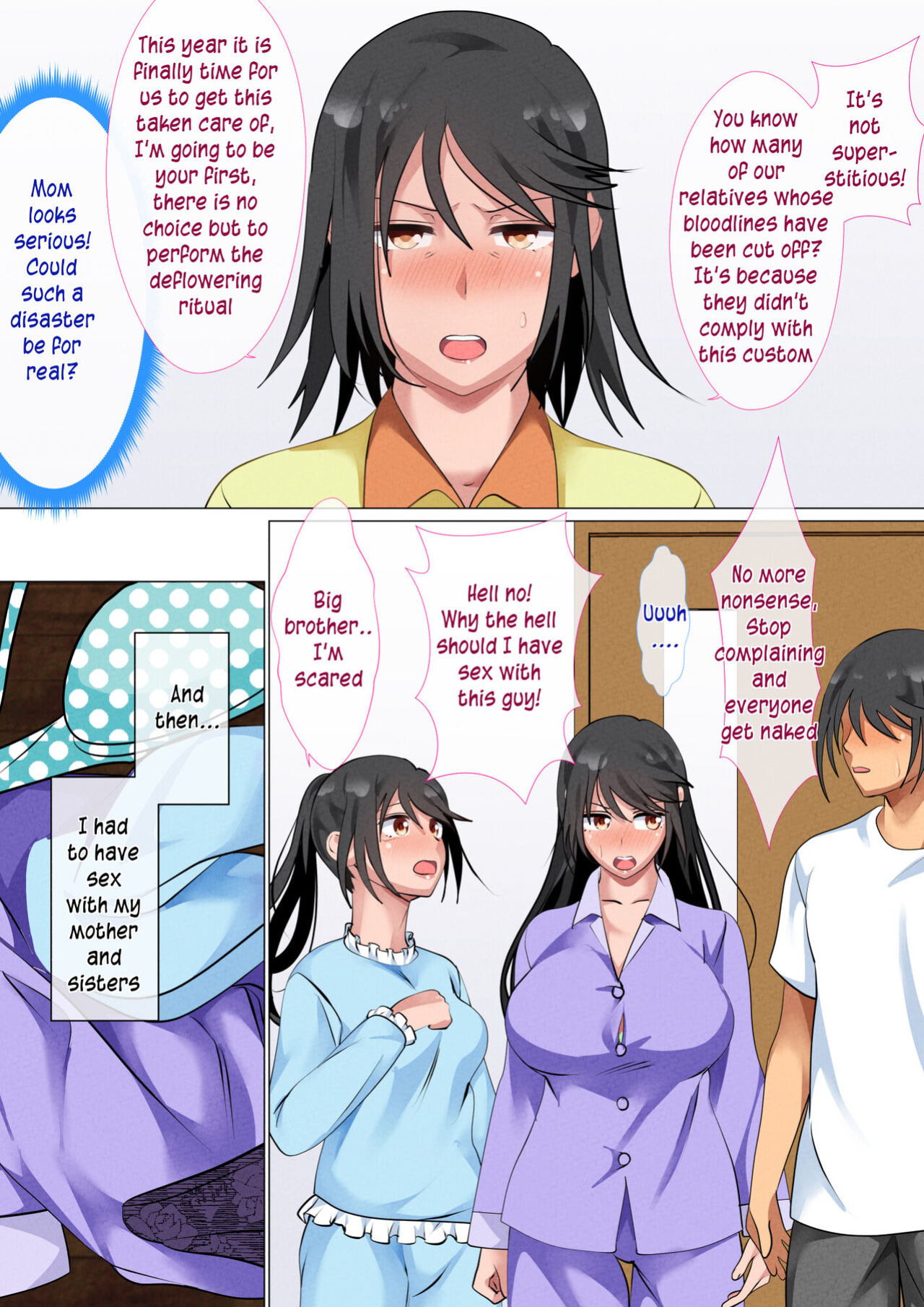 [Circle Spice] Kazoku De Musuko O Fudeoroshi Suru Narawashi Ga Sonzai Suru Kakei | A family with a tradition of taking their son's virginity [innyinny]