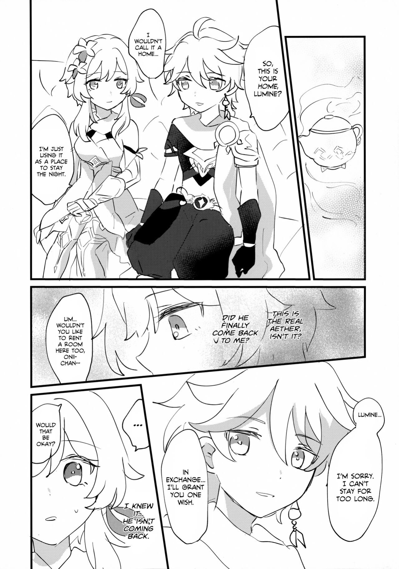 (Kami no Eichi 4) [Cotton Candy (Wataame)] Yumeji yori Kaerite (Genshin Impact) | Beautiful Dreamer! [Team Rabu2]