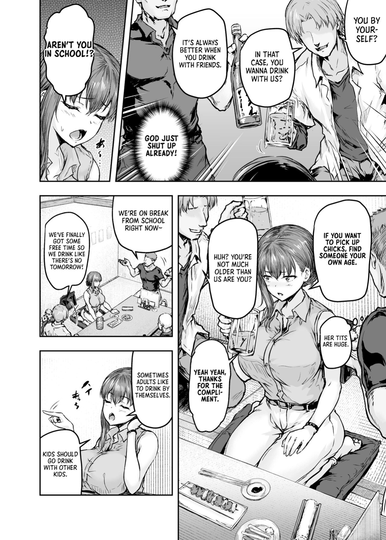 [Sazareito (Ohnaka Ito)] Watashi... Kaerare Chaimashita. -AroThir OL ga Yarichin Daigakusei-tachi no Chinpo ni Dohamari suru made- [GunsAndGravy]