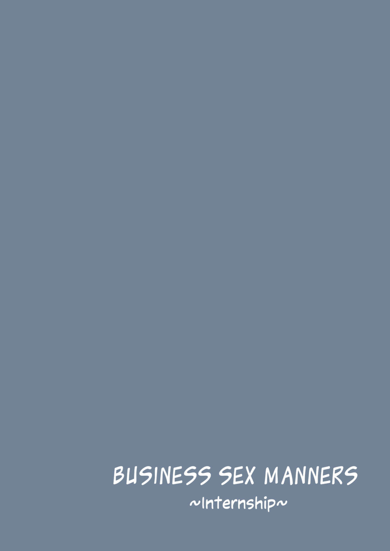[Tokyo Prominence Tomato] Business Sex Manners ~Internship~