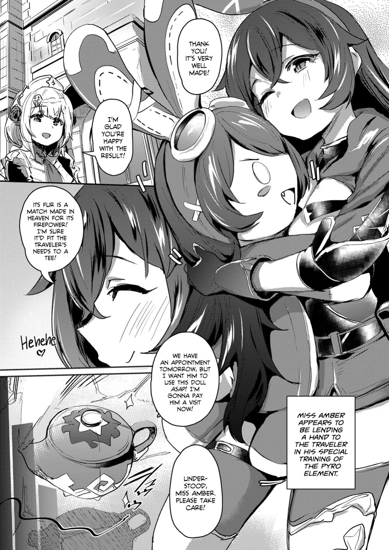 [Rev3 (Monchan rev3)] Tada no Ningyou ja Nai!? | Baron Bunny is not a... Sex Toy?! (Genshin Impact) [Team Rabu2]