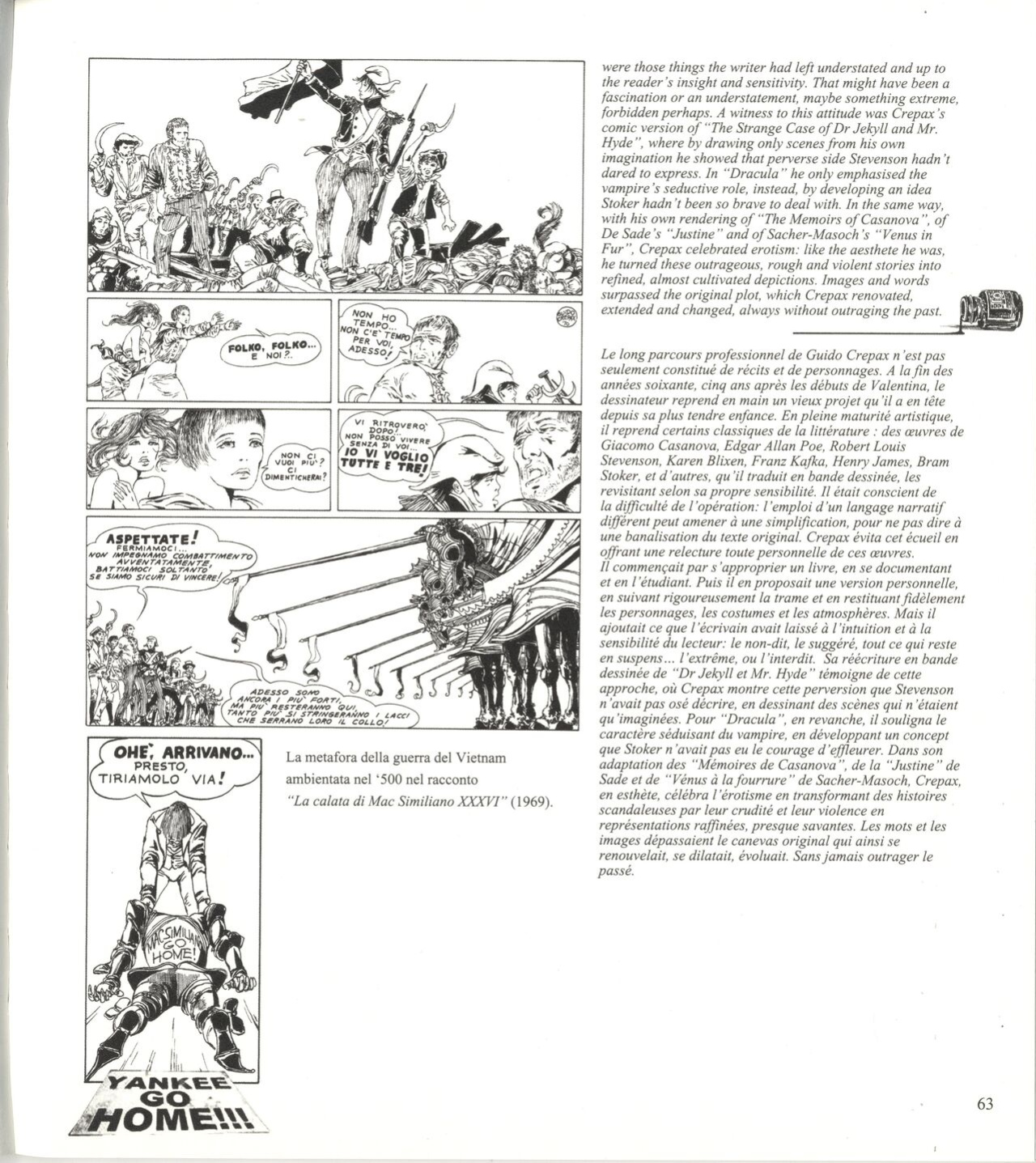 Crepax Portrait d'un Artiste (EN) (IT) (FR)