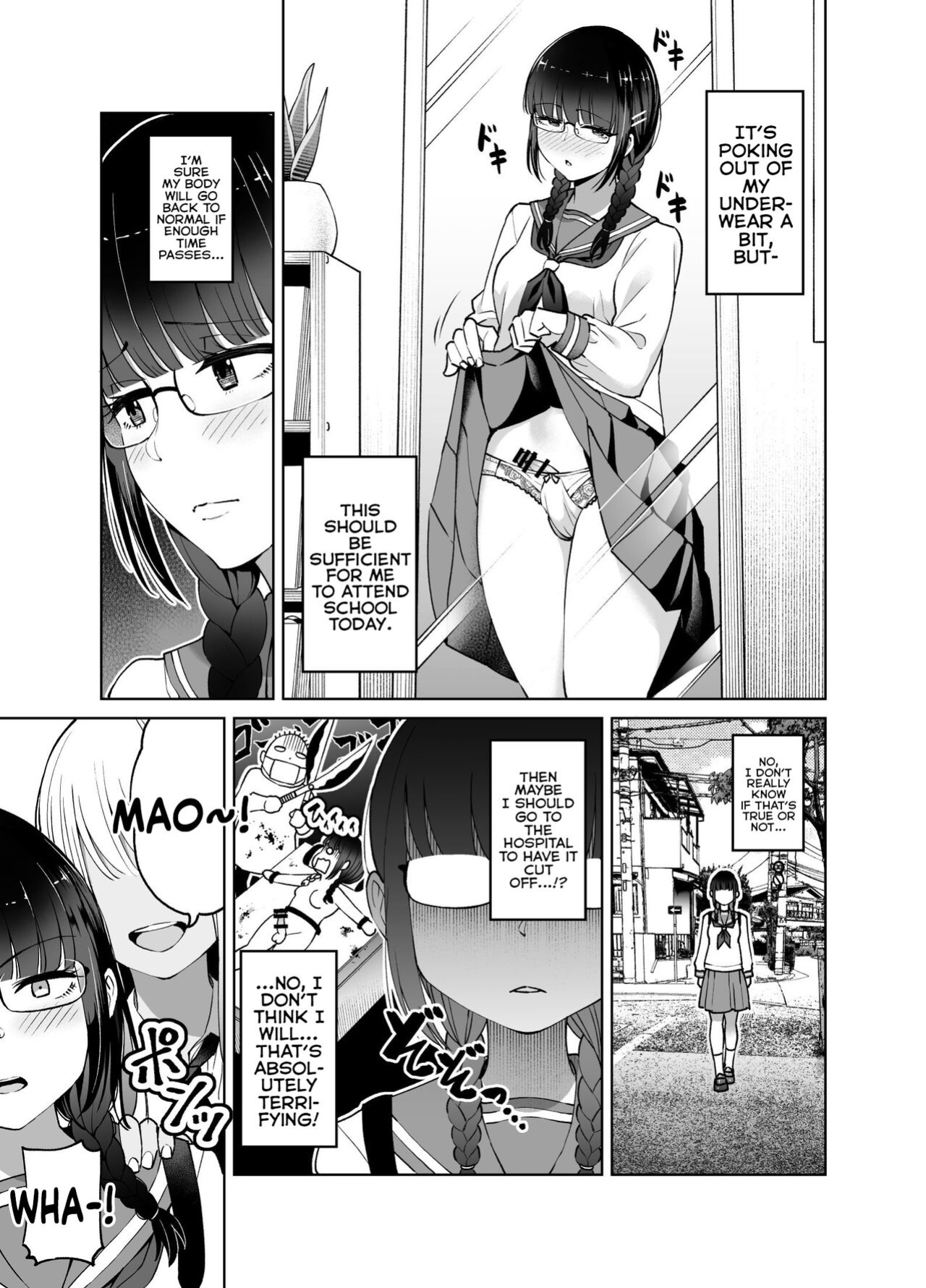 [HUS (Gennari)] Chinchin Haechatta Mao & Mei | I Grew A Penis! Mao & Mei [Mr_Person]