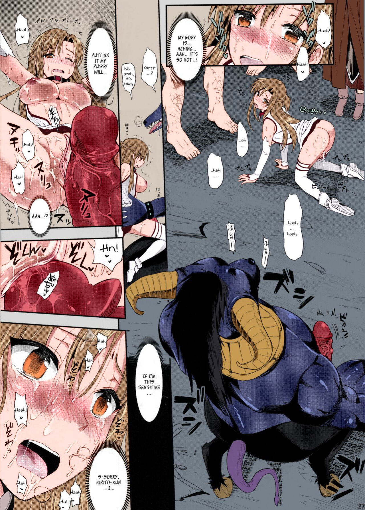 [YURIRU-RARIKA (Kojima Saya, Lazu)] Shujou Seikou II β | Captive Sex II β (Sword Art Online) [decensored] [Ragdoll] [Nakitah] [Colorized]