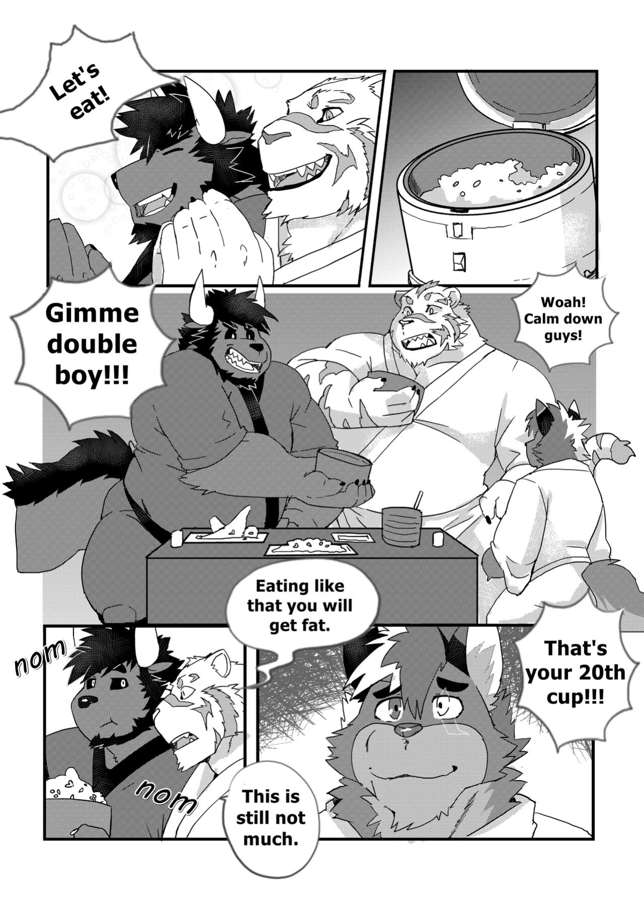 [LucusOLD] Happy Dinner With Big Guys - Youhei Doujinshi
