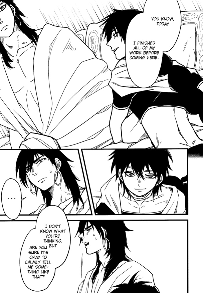 [Joukikikansha (Arika)] Don't reveal my true intentions! (Magi: The Labyrinth of Magic)[silver lining]