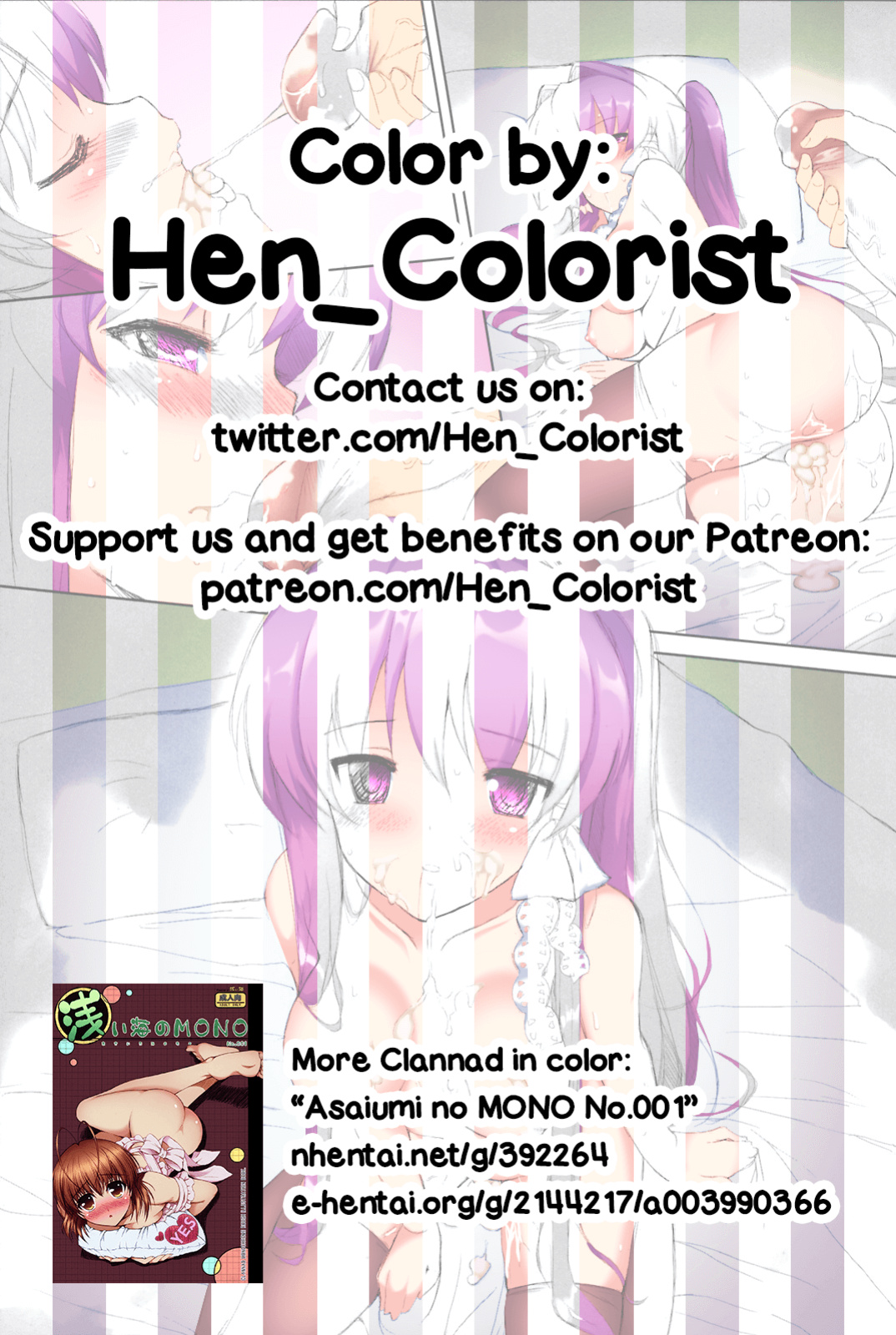 (COMIC1☆3) [Fuuma Kekkai, Friendly Sky (CHuN)] Kyou Mania 2 (Clannad: After Story) [Hen_Colorist] [Colorized]