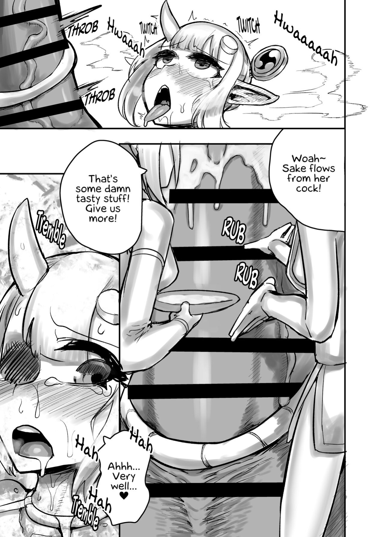 [Nisin Sansin (Nisin)] Futanari Oni no Onitamazake | Futanari Demon's Oni Nut Sake