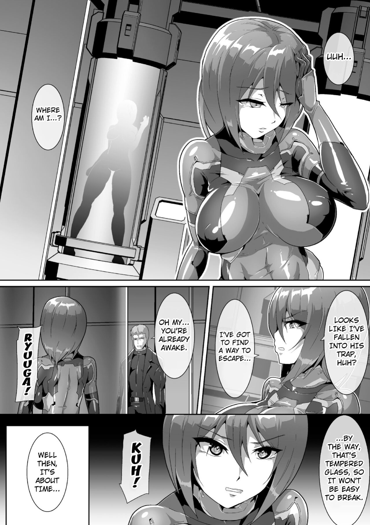 [NANDZ] Alpha and Omega (2D Comic Magazine Capsule Kan Seigi no Heroine Mesu Ochi Jikken! Vol. 1) [Kuraudo]