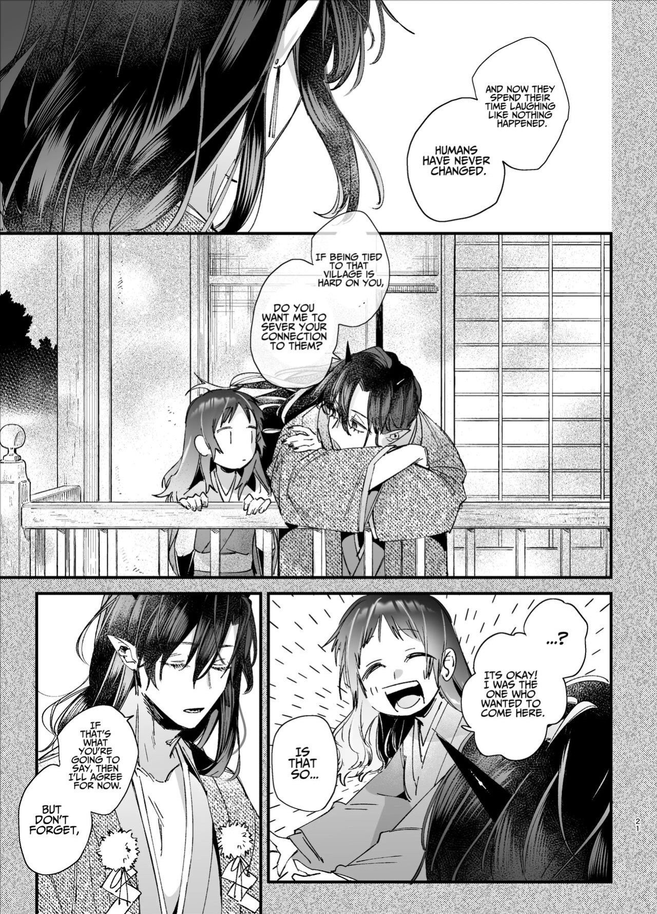 [Umenegi Daimyoujin (Umekoppe)] Ikenie Onna Wa Kodokuna Kijin Sama Ni Ban Kōbi De To Sareru | The Sacrificial Maiden Corrupted by Coupling With an Oni