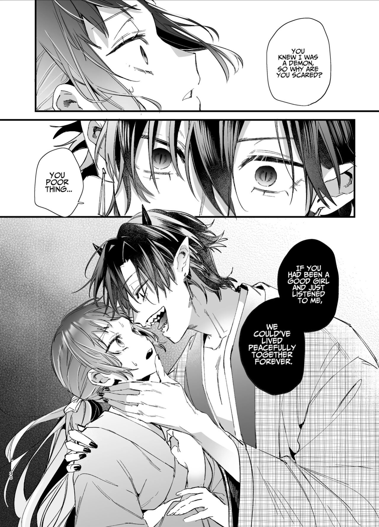 [Umenegi Daimyoujin (Umekoppe)] Ikenie Onna Wa Kodokuna Kijin Sama Ni Ban Kōbi De To Sareru | The Sacrificial Maiden Corrupted by Coupling With an Oni