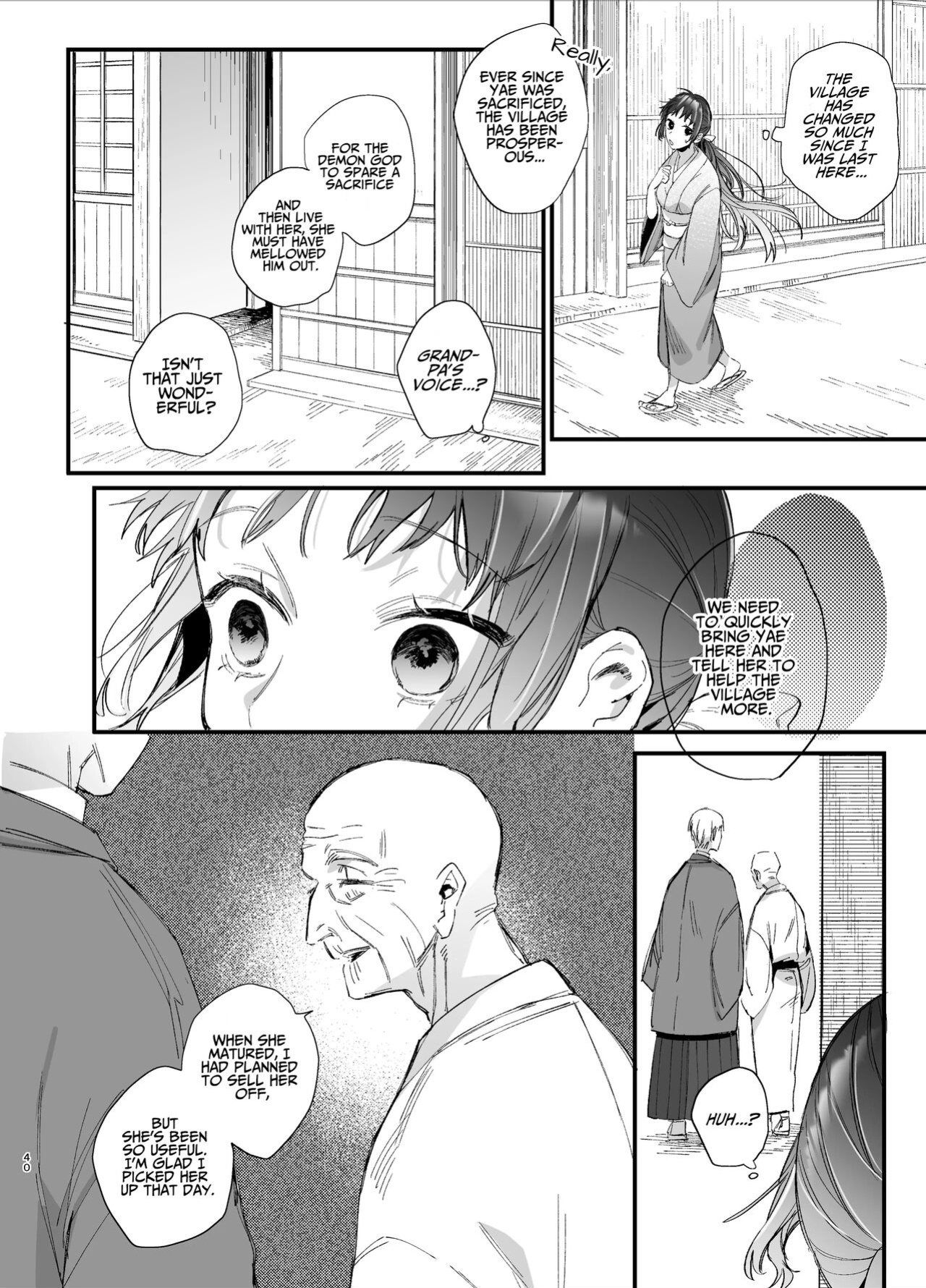 [Umenegi Daimyoujin (Umekoppe)] Ikenie Onna Wa Kodokuna Kijin Sama Ni Ban Kōbi De To Sareru | The Sacrificial Maiden Corrupted by Coupling With an Oni