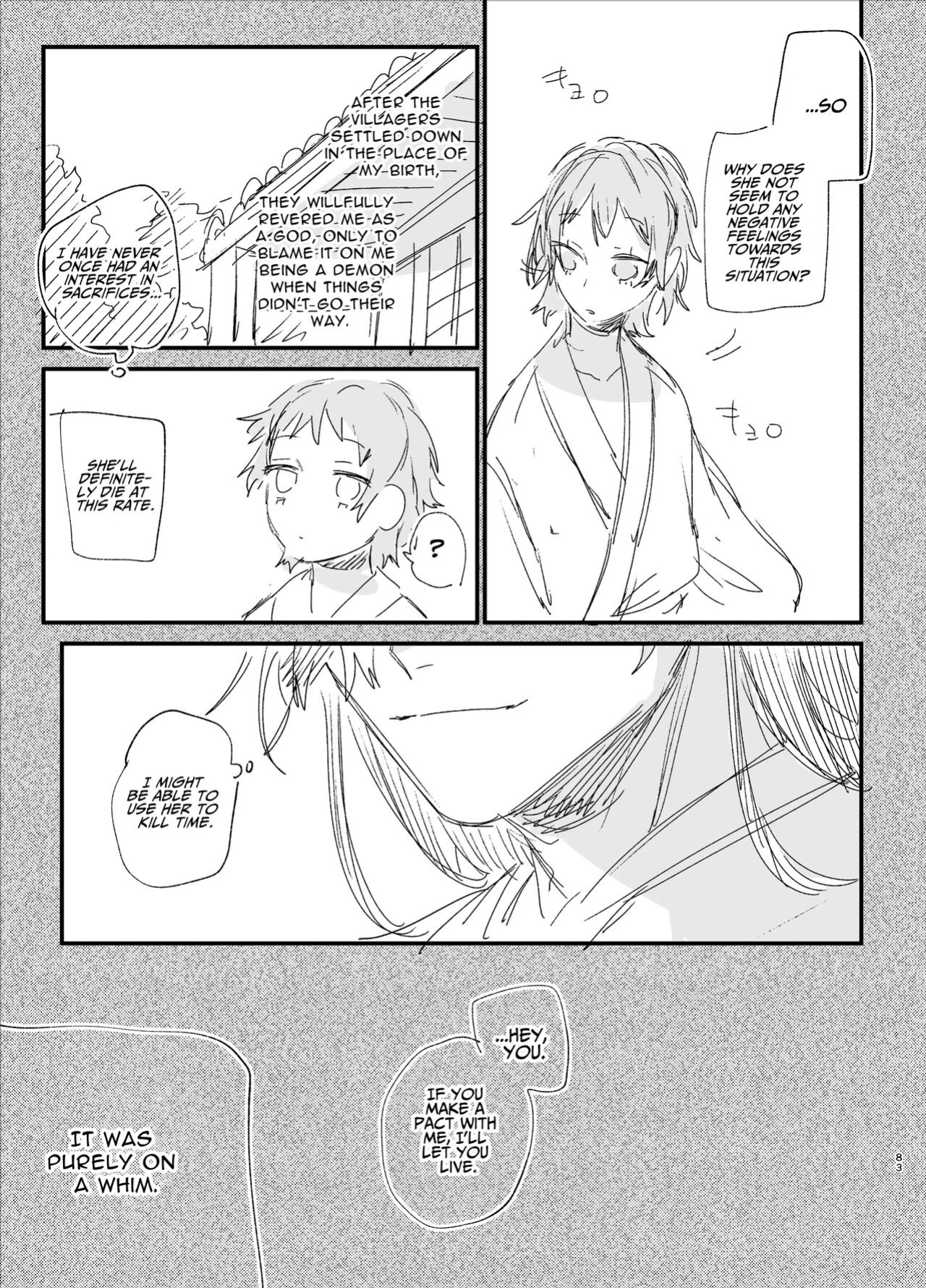 [Umenegi Daimyoujin (Umekoppe)] Ikenie Onna Wa Kodokuna Kijin Sama Ni Ban Kōbi De To Sareru | The Sacrificial Maiden Corrupted by Coupling With an Oni