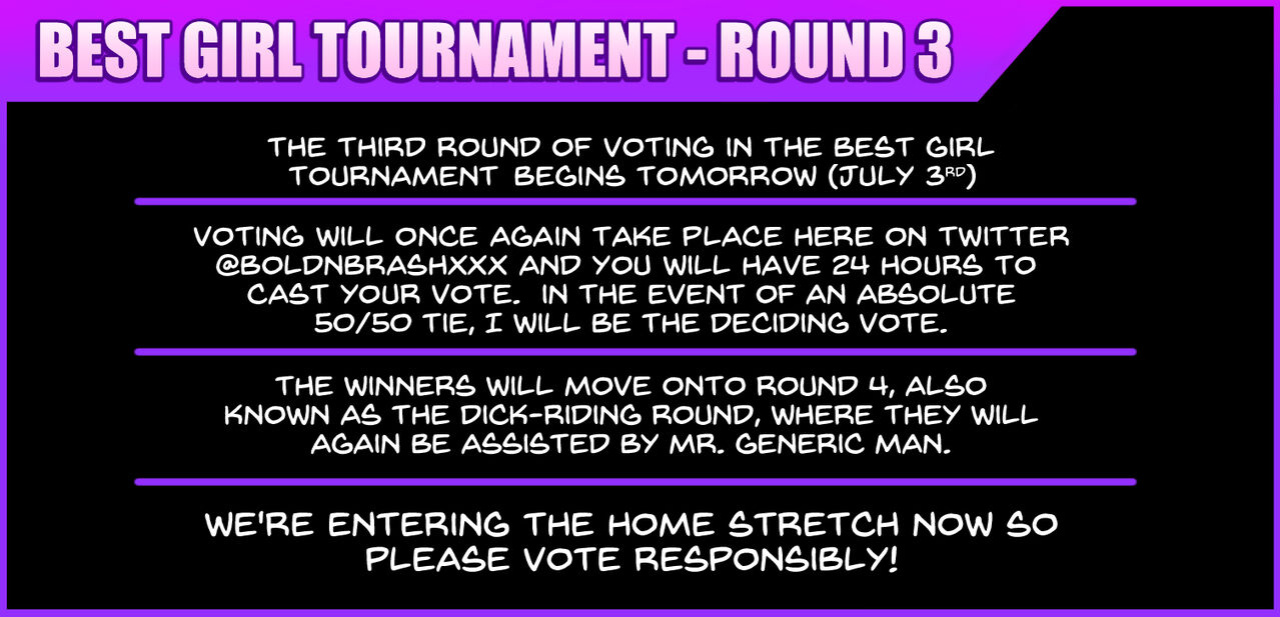 [Bold-n-Brash] Best Girl Tournament