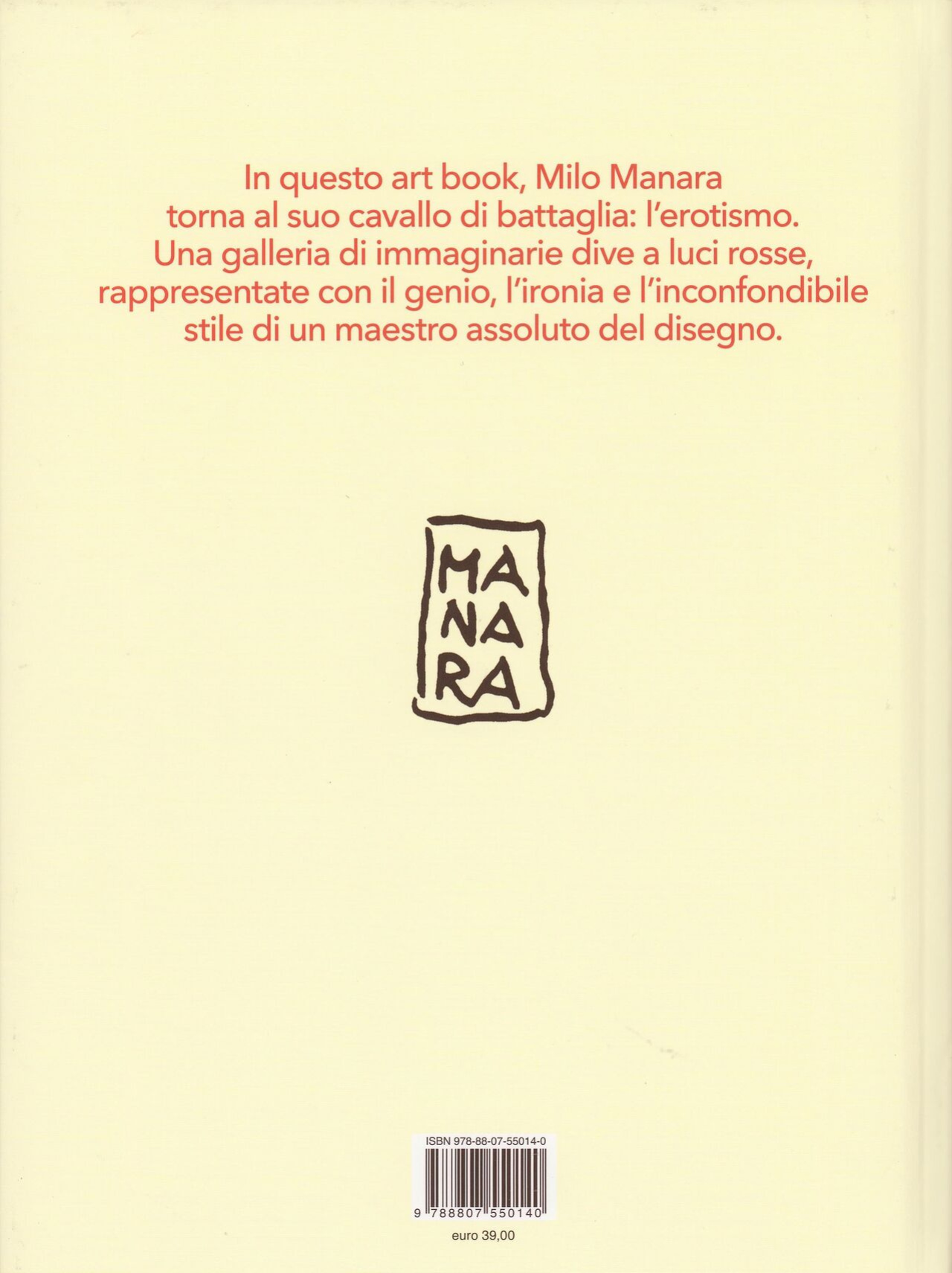 [Milo Manara] Red Light Art Book [Italian]