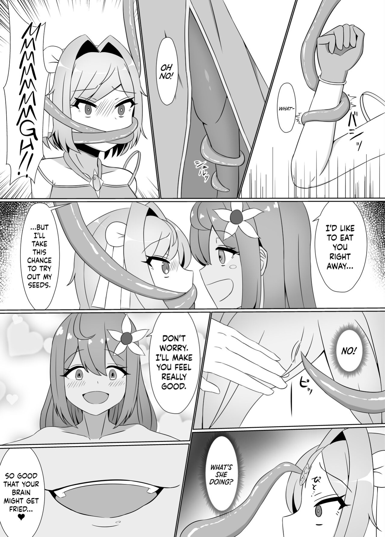 [Corruprotocol (EPLOOV)] Kuro ni Somaru Yuri ~Kakutoumusume ga Alraune ni Kenzoku Ochi suru made~ | Black-Stained Yuri ~A Female Martial Artist Enslaved By An Alraune~ [Hennojin]