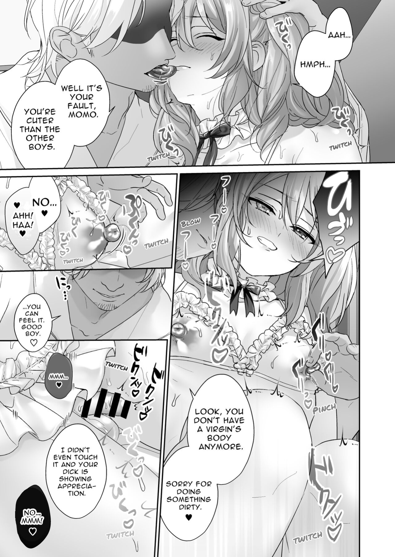 [Koko de Chikubi o Hitotsumami (Juurouta)] Josou Model wa Mesu Ochi shitenai | The Crossdressing Model Remains Unspoiled