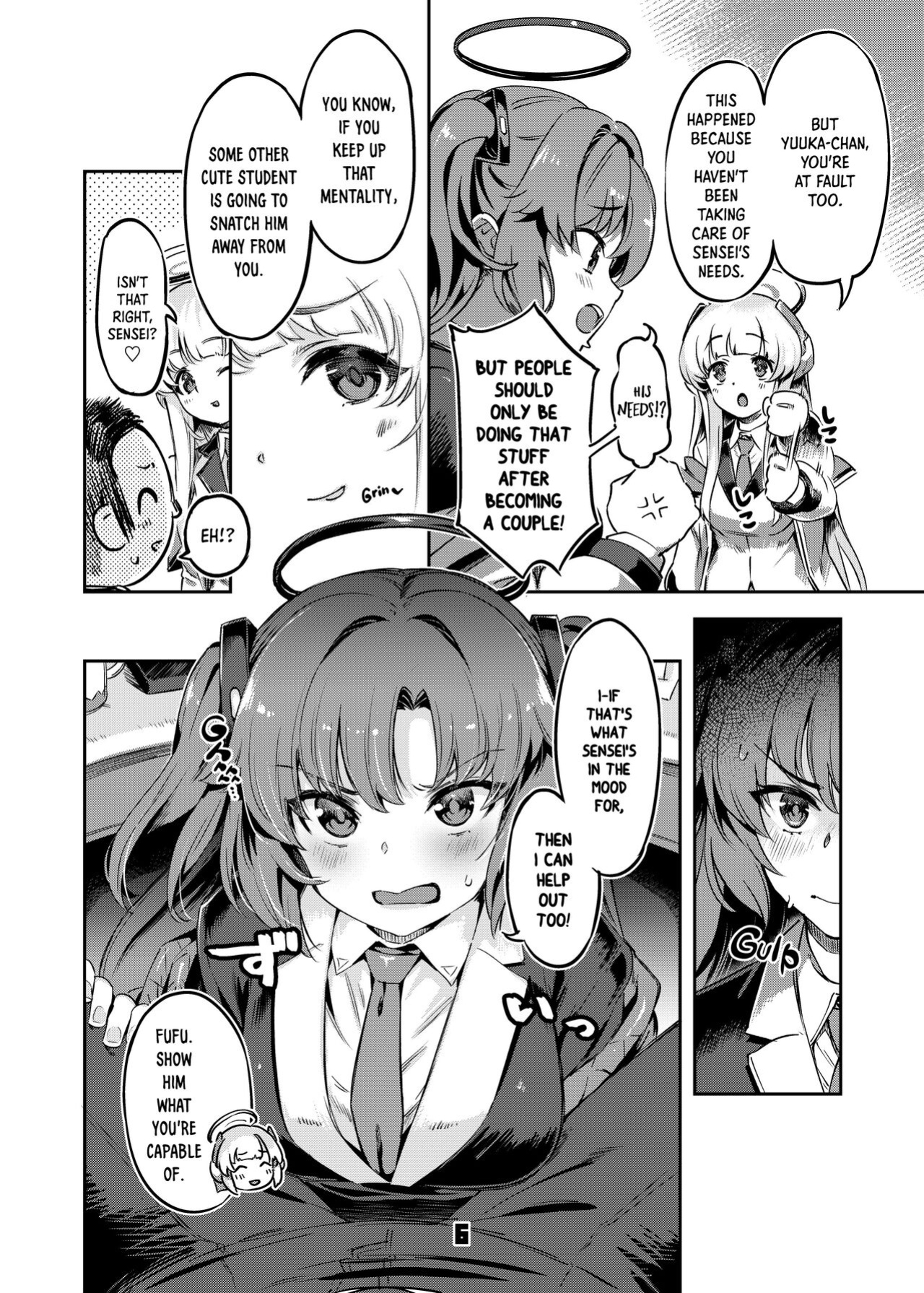 [Zombie to Yukaina Nakamatachi (Super Zombie)] Sensei! Sakiccyo dake de Iin desu ka? | Sensei! Are You Fine With Just The Tip? (Blue Archive) [Panatical]