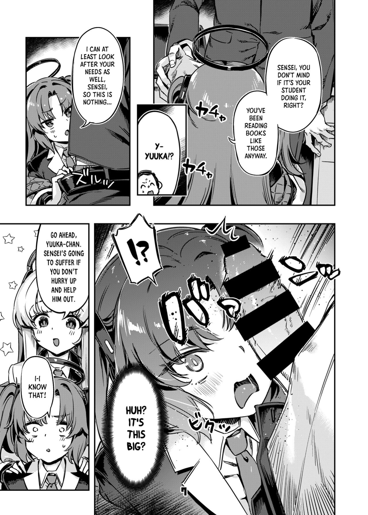 [Zombie to Yukaina Nakamatachi (Super Zombie)] Sensei! Sakiccyo dake de Iin desu ka? | Sensei! Are You Fine With Just The Tip? (Blue Archive) [Panatical]